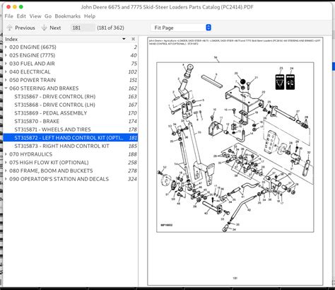 jd 7775 skid steer parts|john deere 7775 parts list.